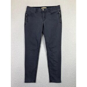 Democracy Ab Solution Jeans Womens 12 Gray‎ Houndstooth Slim Mid Rise Stretch